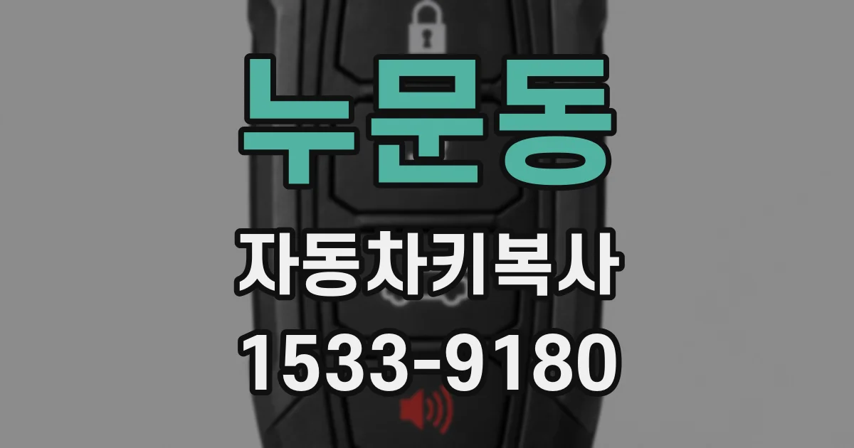 누문동 자동차키복사