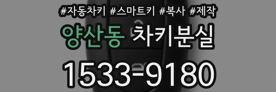 양산동 차키분실
