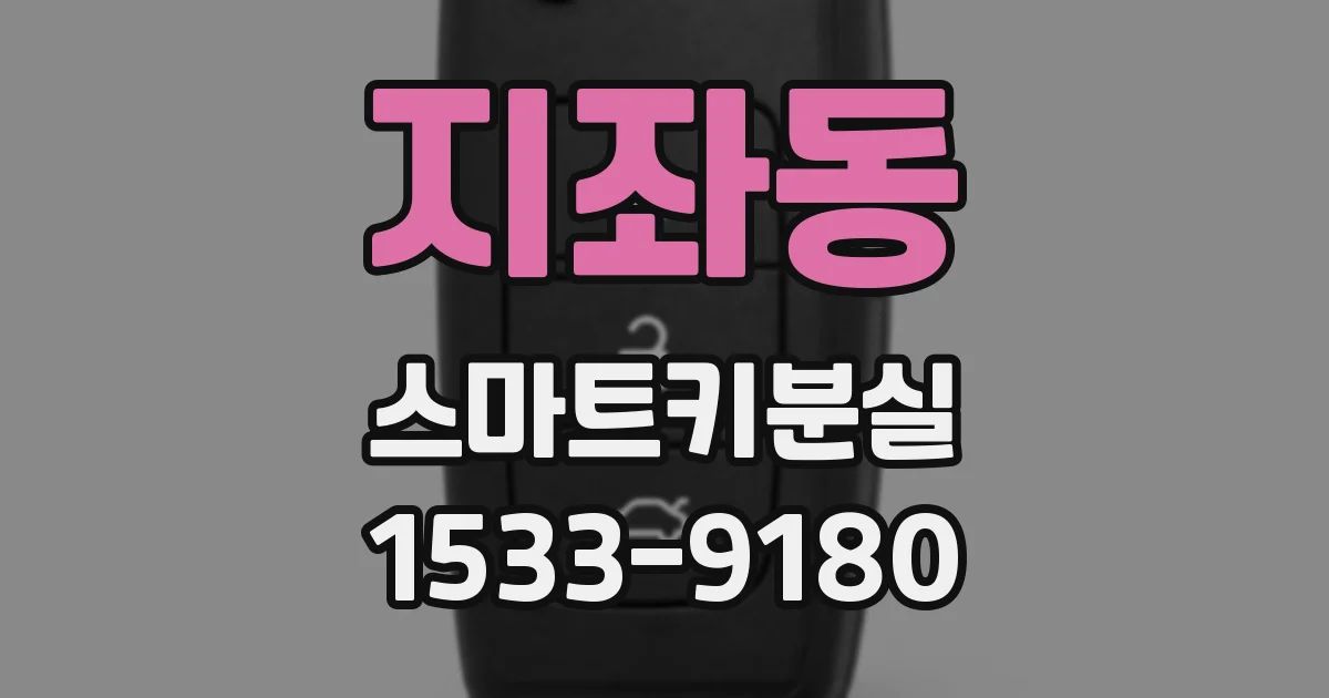 지좌동 스마트키분실