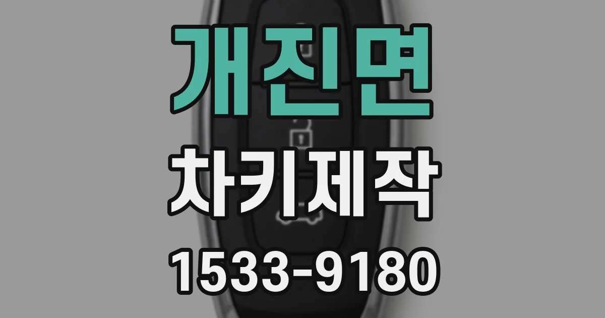 개진면 차키제작