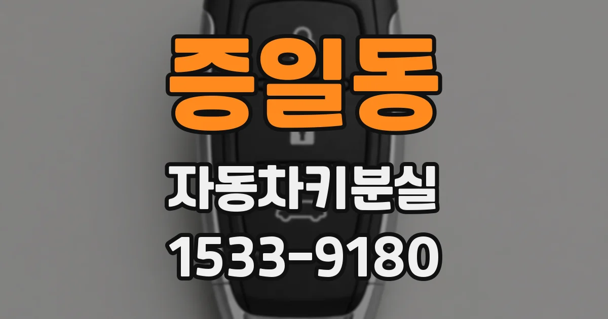 증일동 자동차키분실