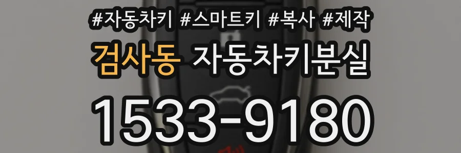 검사동 자동차키분실