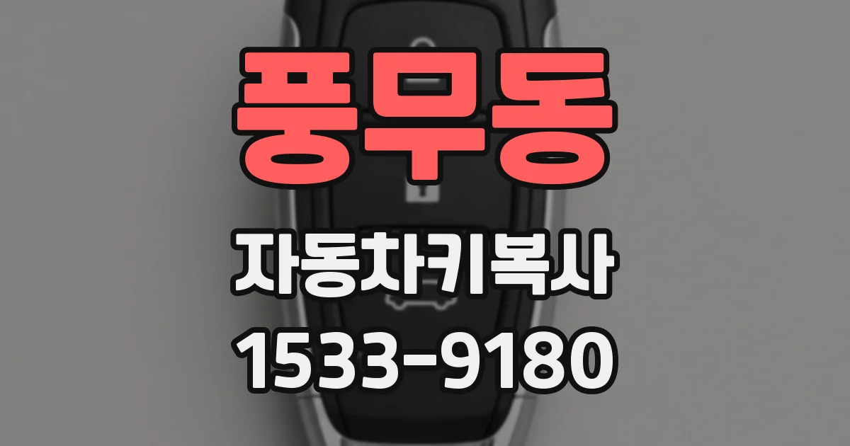 풍무동 자동차키복사