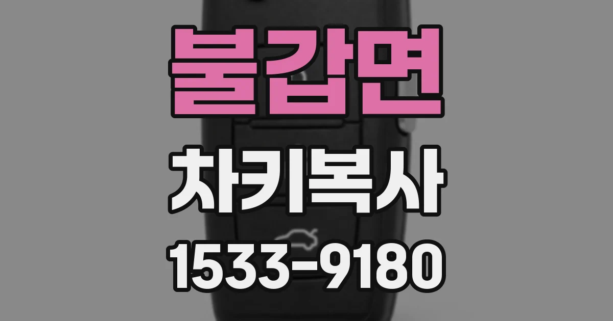 불갑면 차키복사