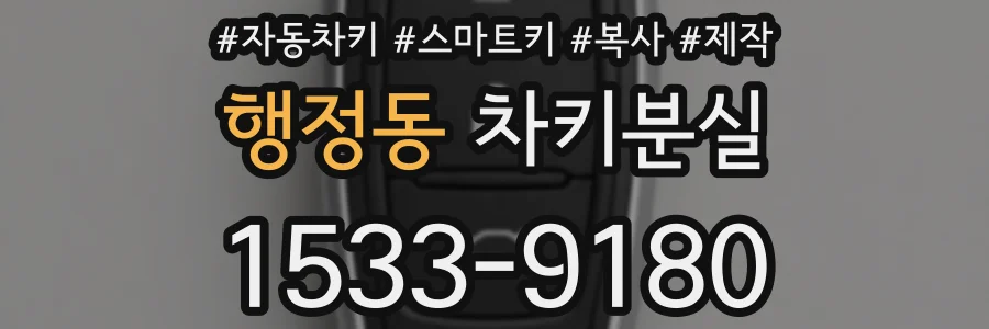 행정동 차키분실