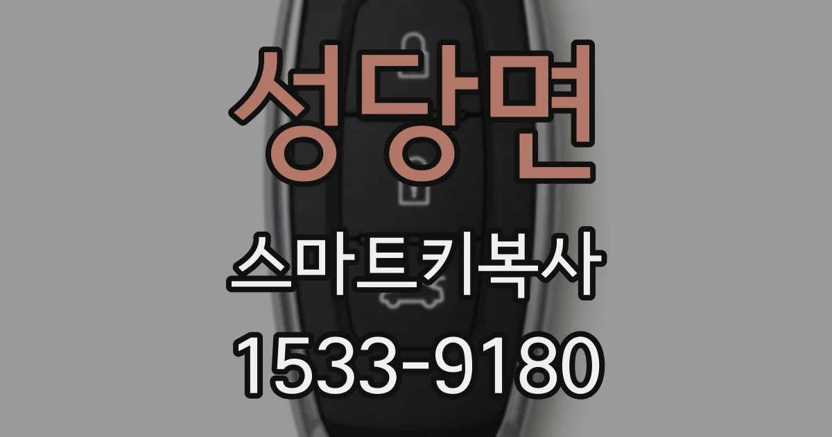 성당면 스마트키복사