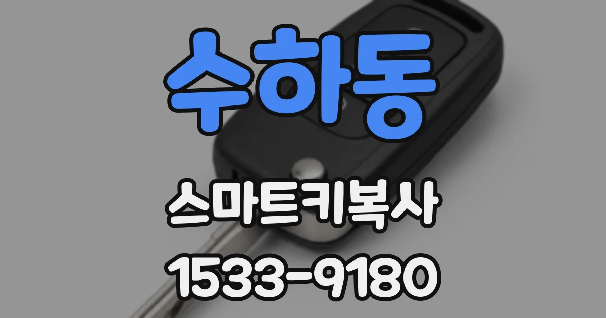 수하동 스마트키복사