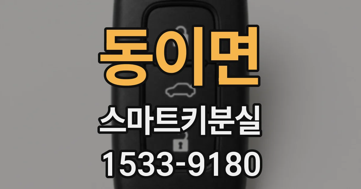 동이면 스마트키분실