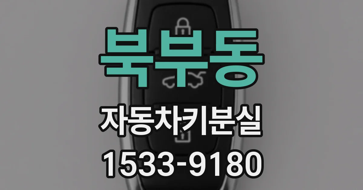 북부동 자동차키분실