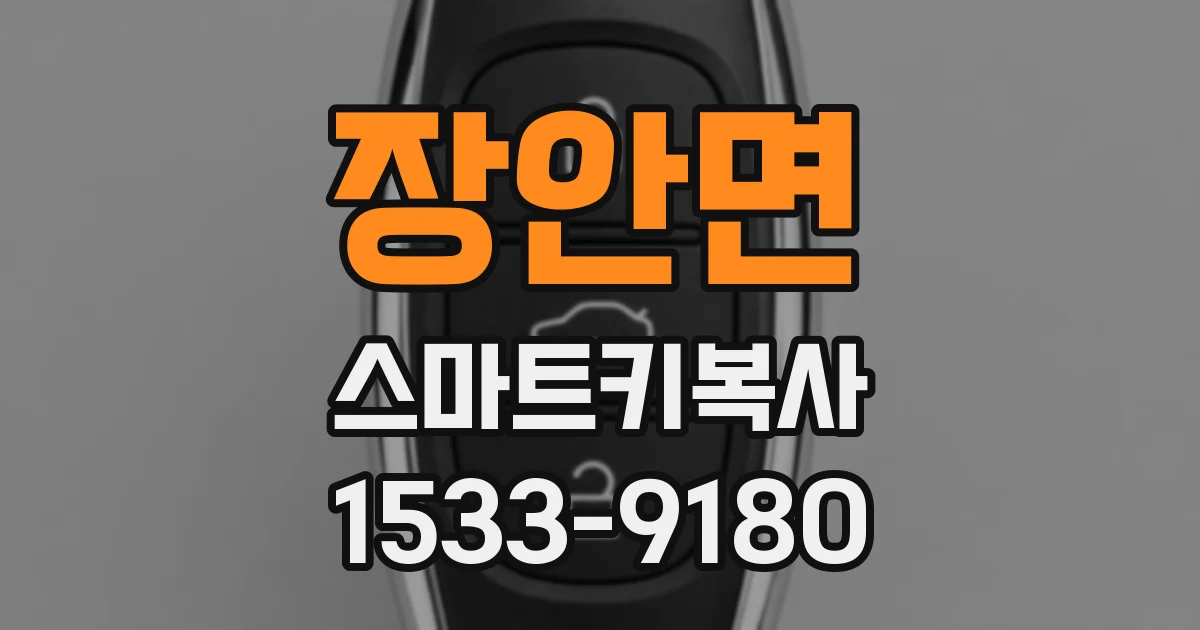 장안면 스마트키복사