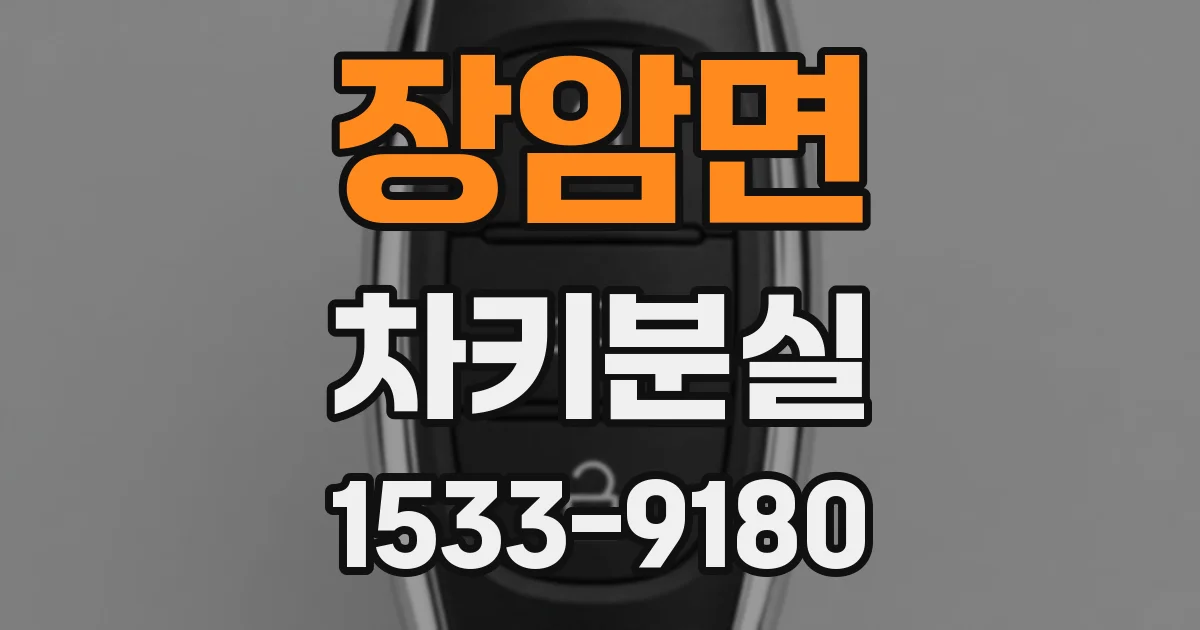 장암면 차키분실