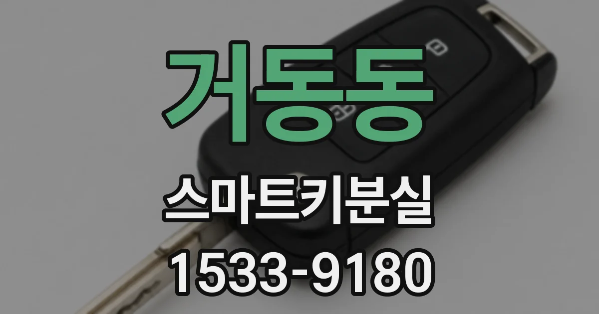거동동 스마트키분실