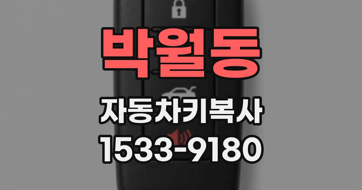 박월동 자동차키복사