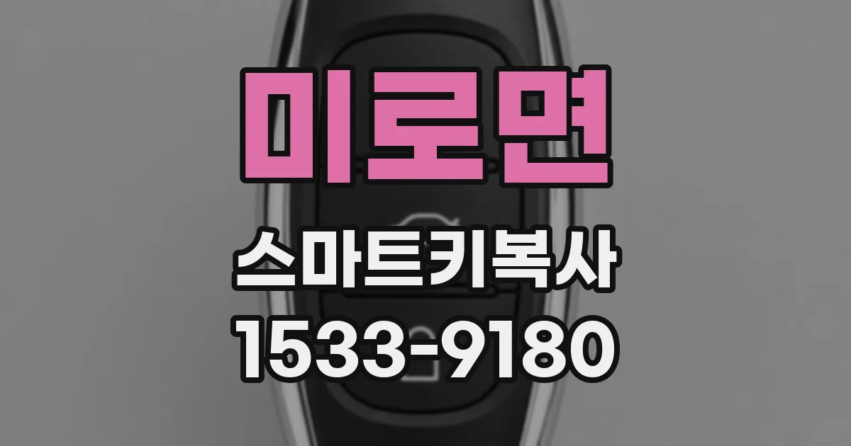 미로면 스마트키복사