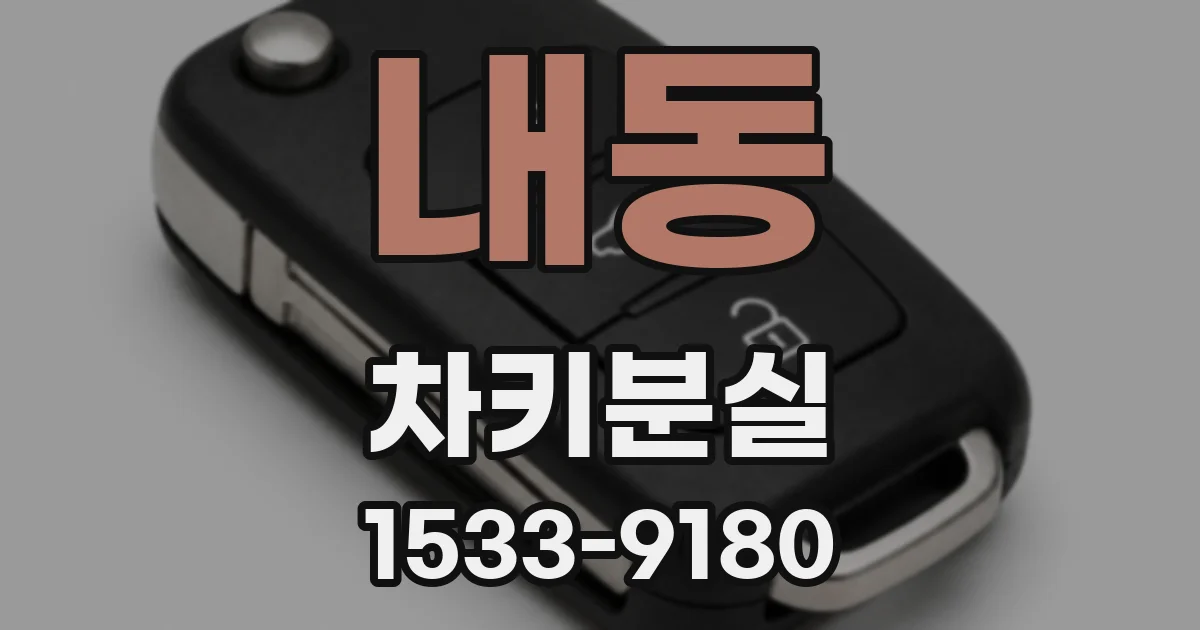 내동 차키분실