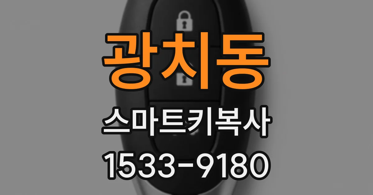 광치동 스마트키복사