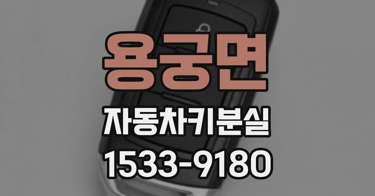 용궁면 자동차키분실