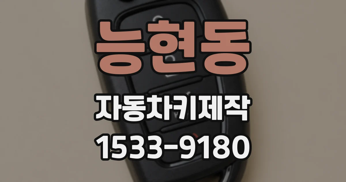 능현동 자동차키제작