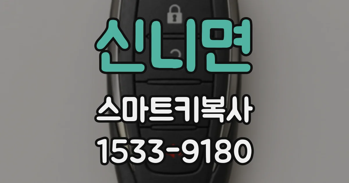 신니면 스마트키복사