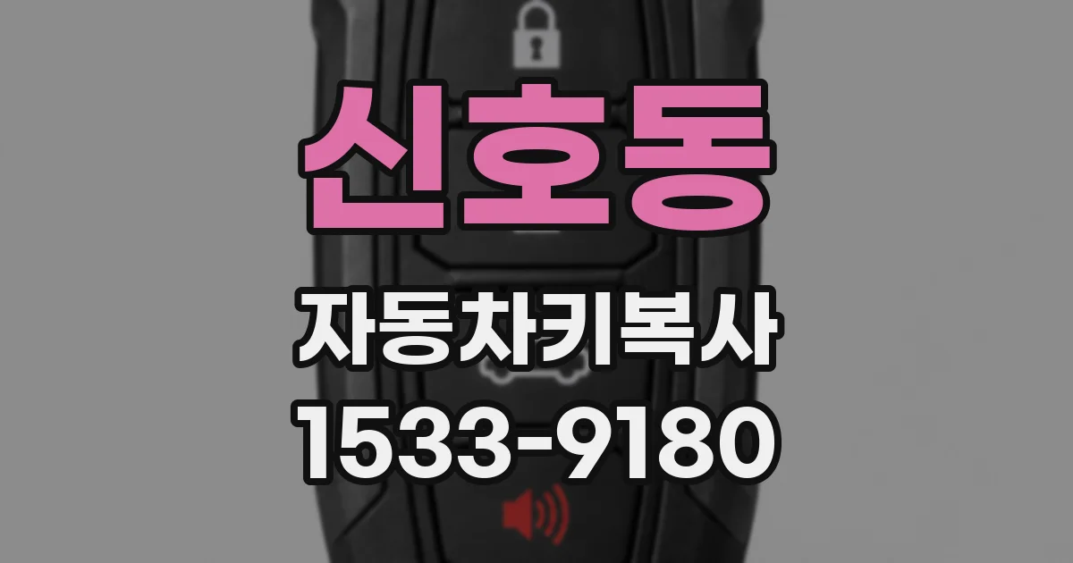 신호동 자동차키복사