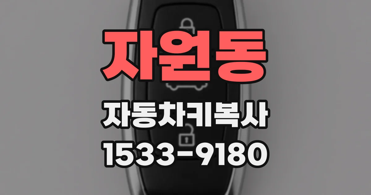 자원동 자동차키복사