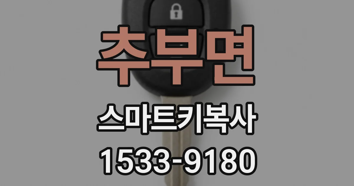 추부면 스마트키복사