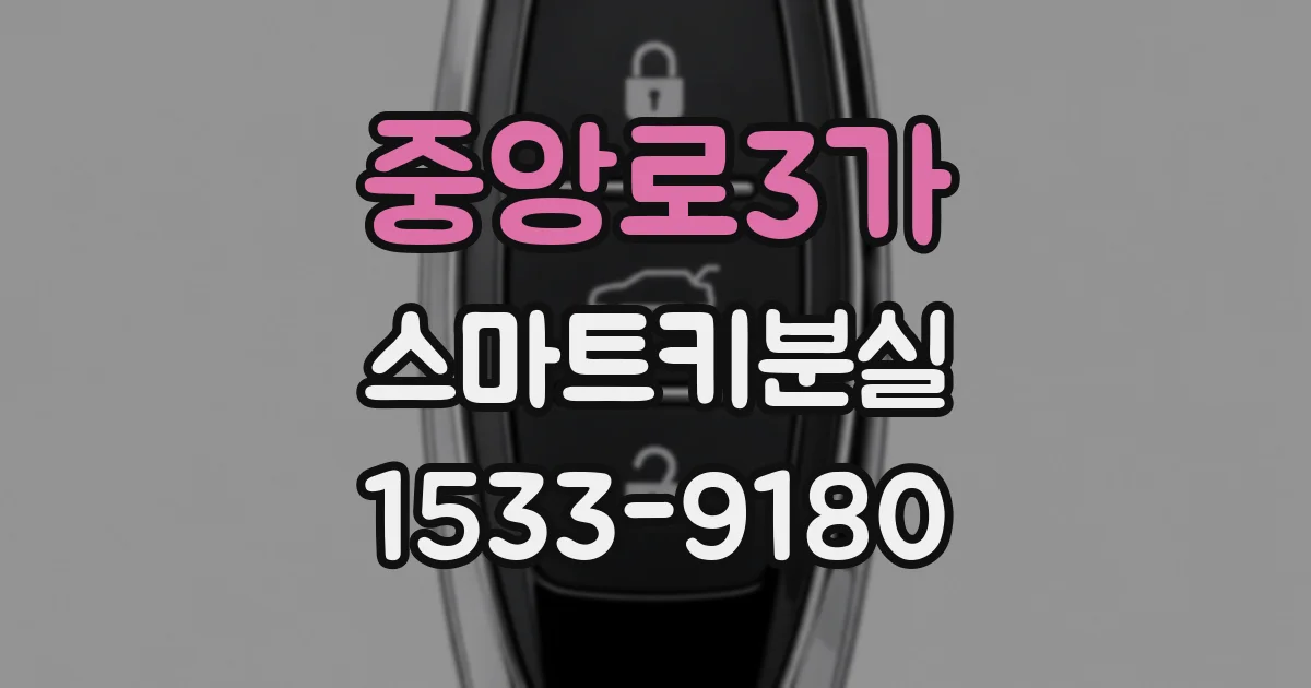 중앙로3가 스마트키분실