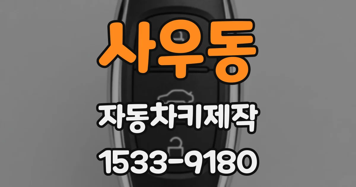 사우동 자동차키제작