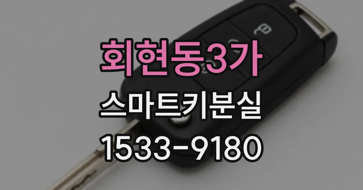 회현동3가 스마트키분실