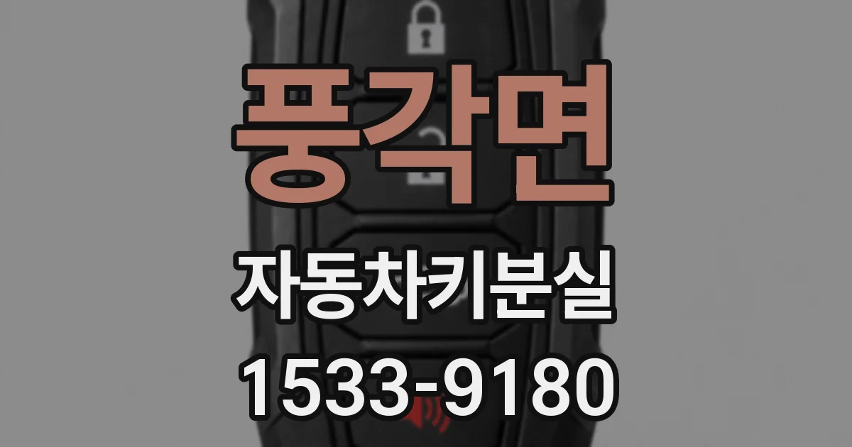 풍각면 자동차키분실