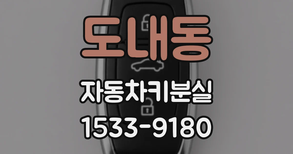 도내동 자동차키분실