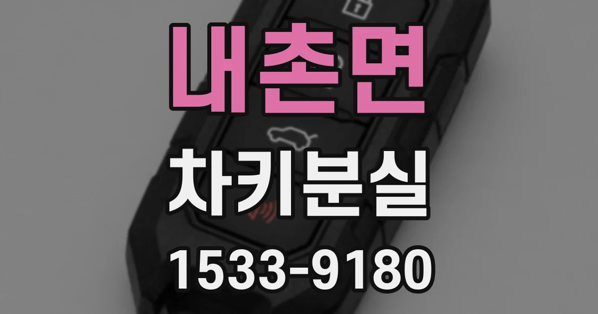 내촌면 차키분실