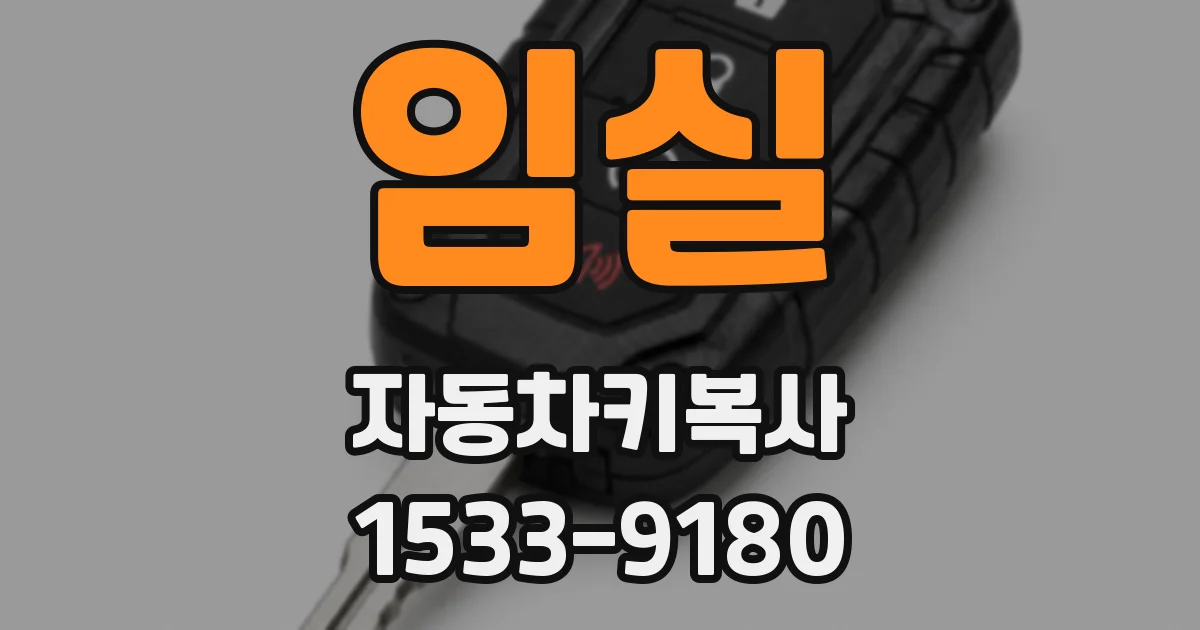 임실 자동차키복사
