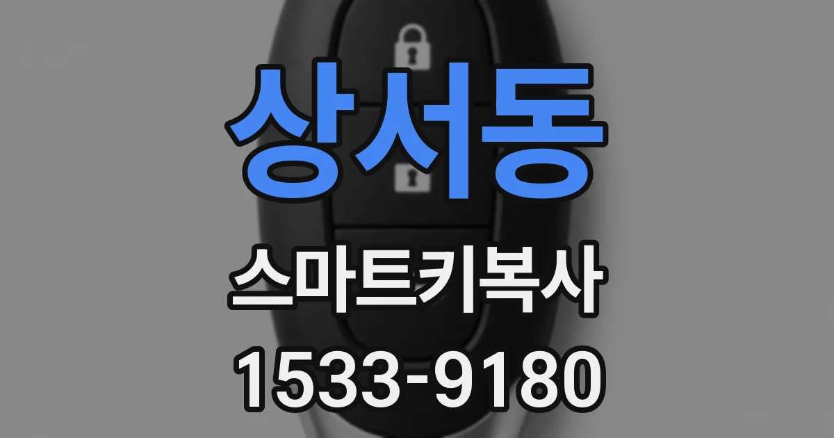 상서동 스마트키복사