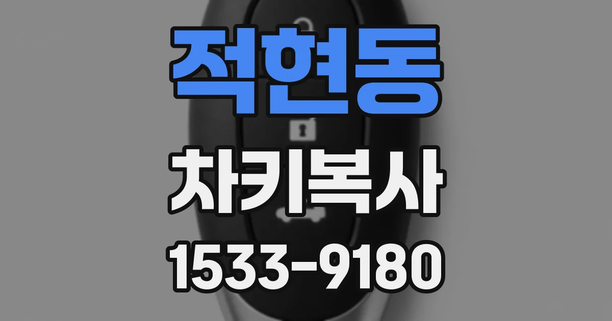 적현동 차키복사