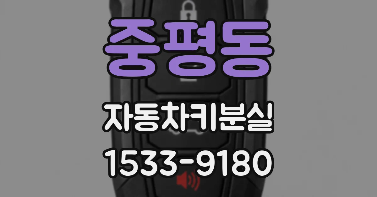 중평동 자동차키분실