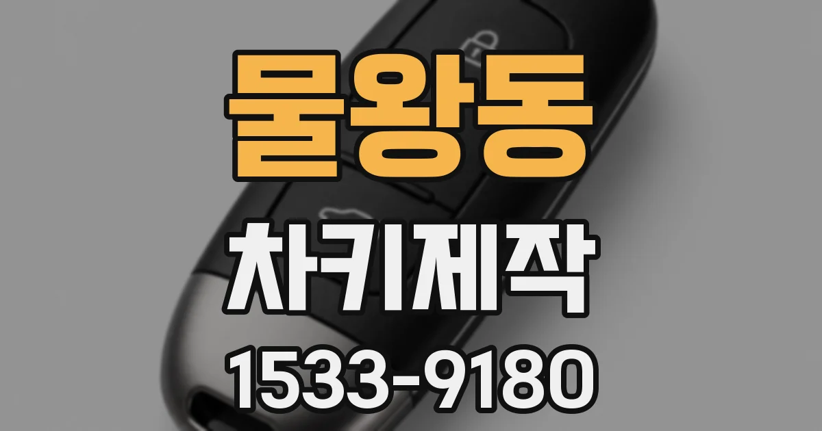 물왕동 차키제작