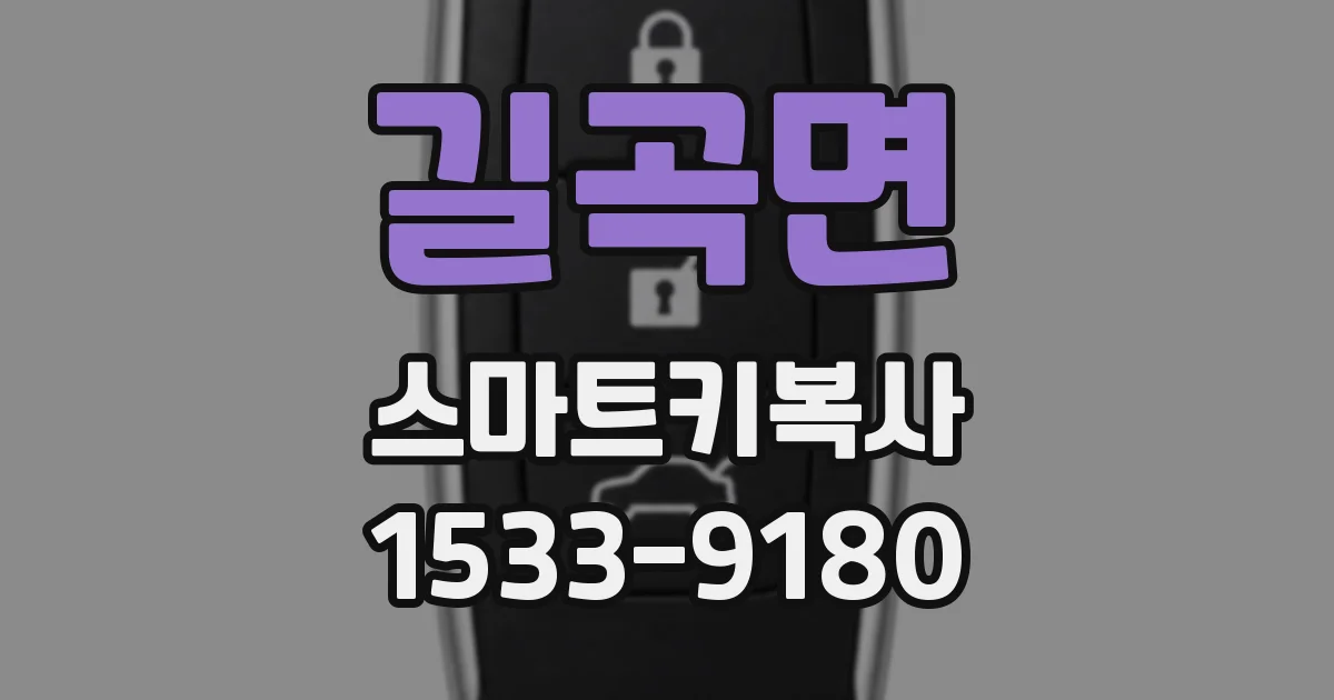 길곡면 스마트키복사