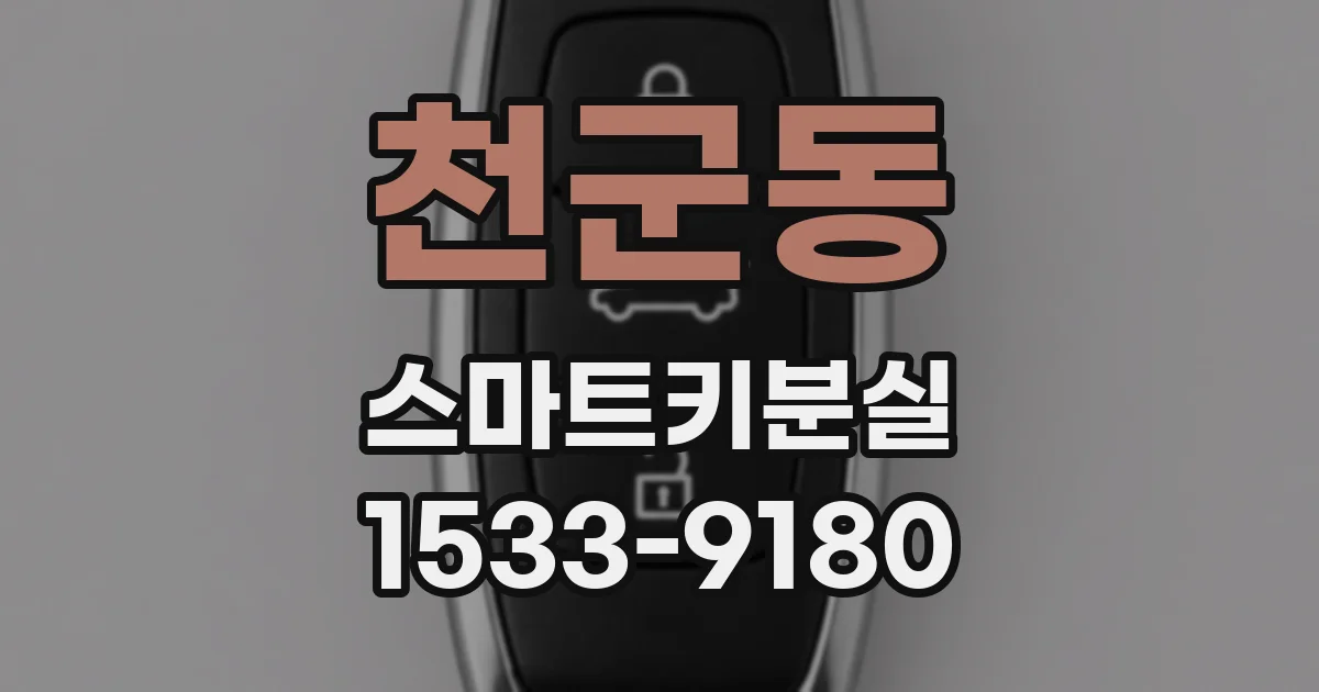 천군동 스마트키분실