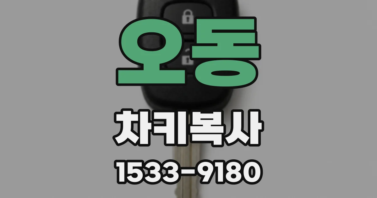 오동 차키복사