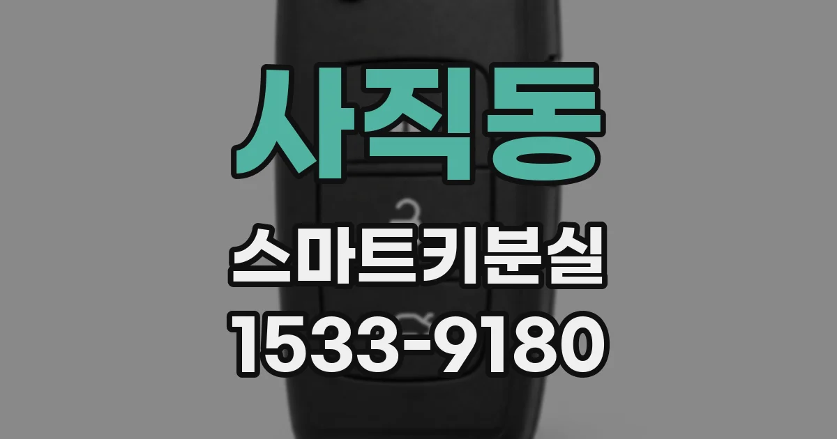 사직동 스마트키분실