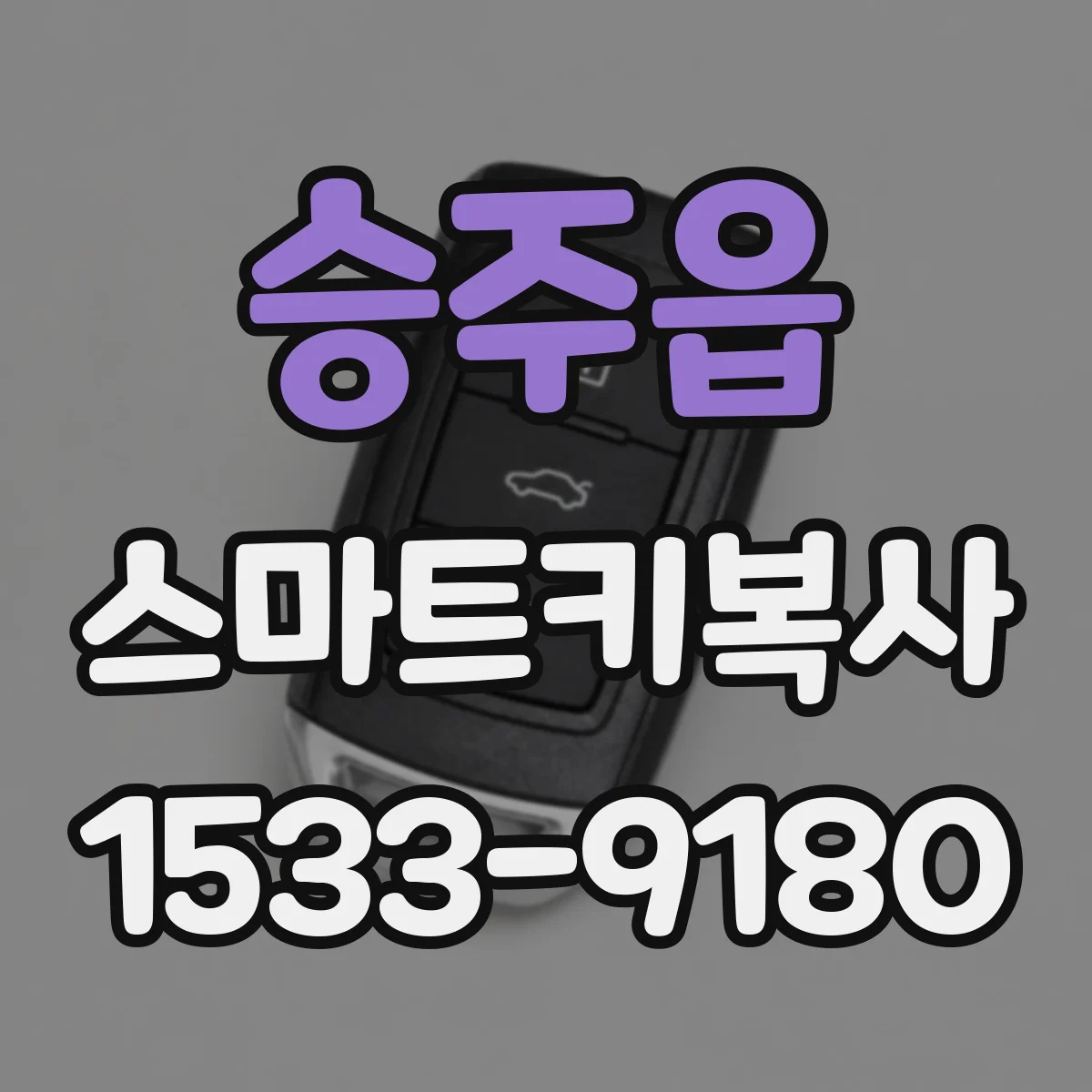승주읍 스마트키복사