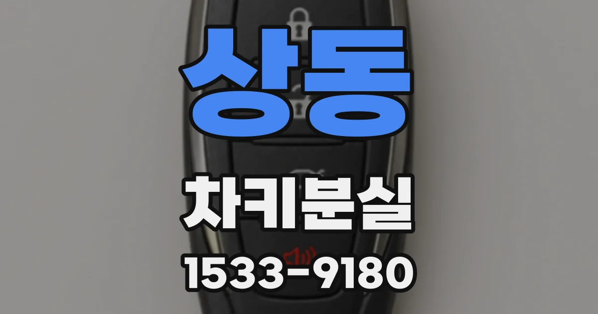상동 차키분실