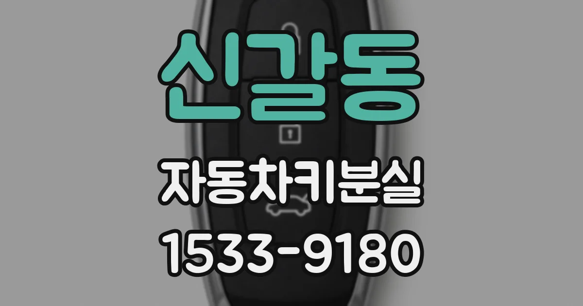 신갈동 자동차키분실