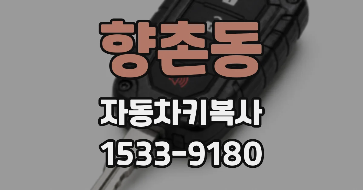 향촌동 자동차키복사