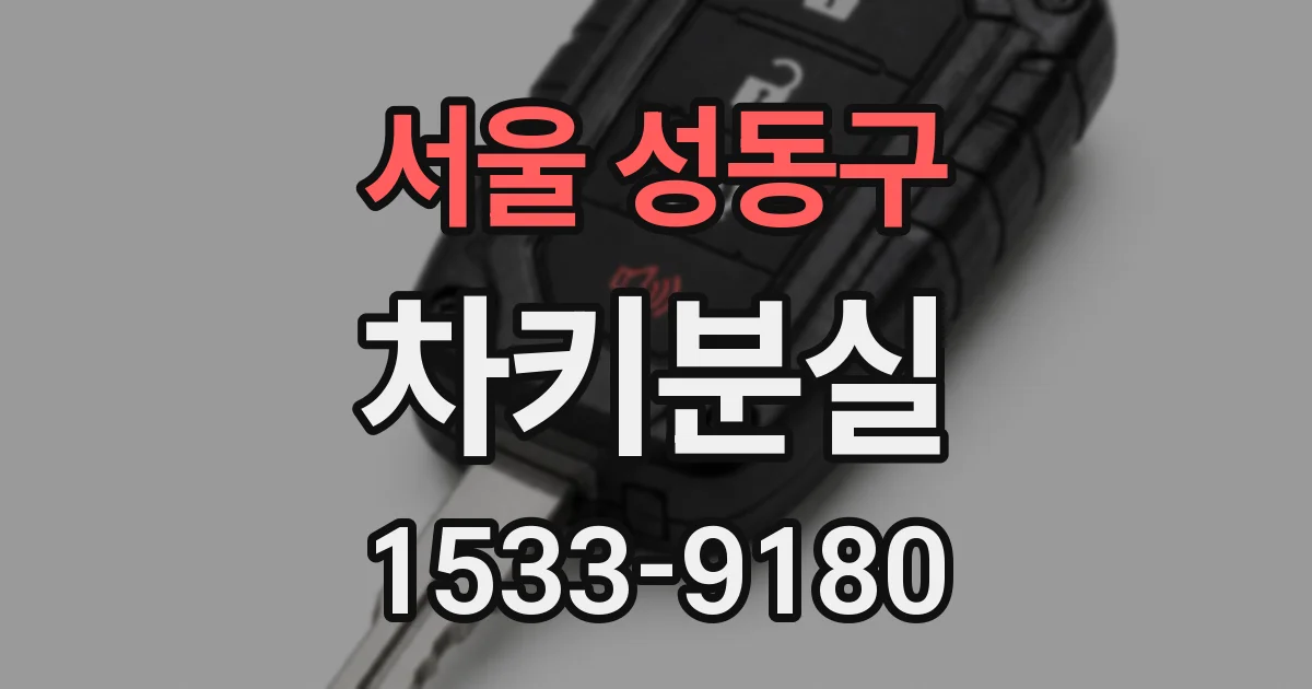 서울 성동구 차키분실