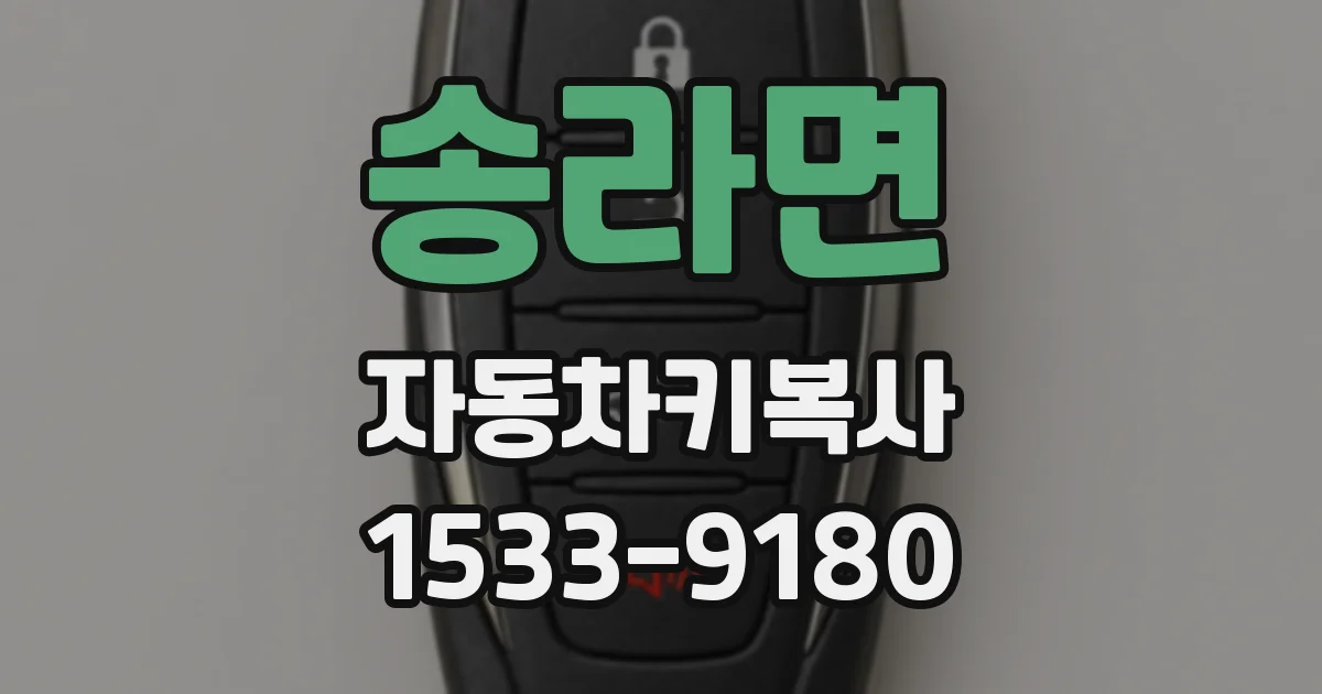 송라면 자동차키복사