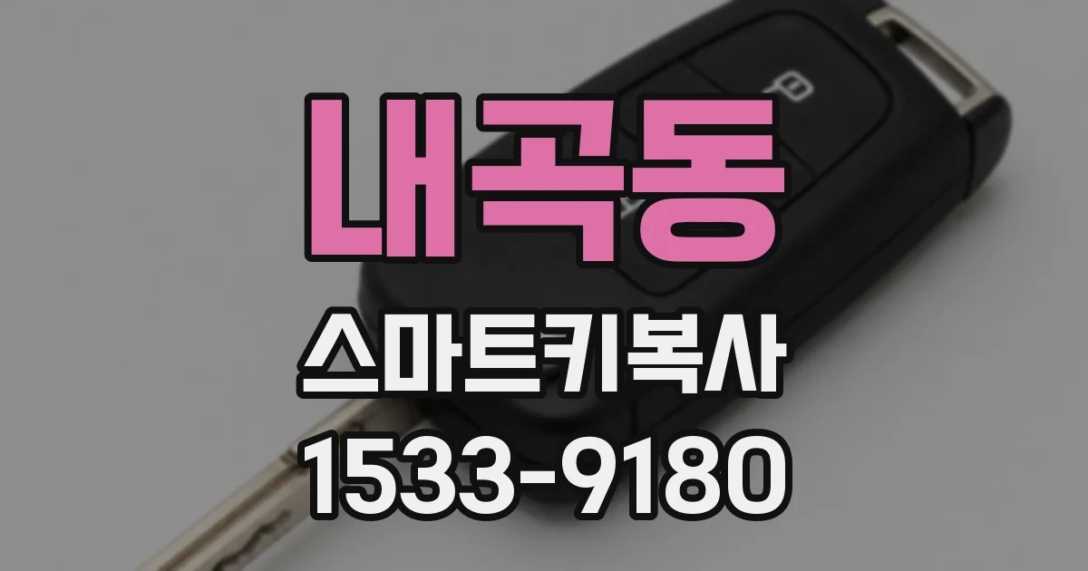 내곡동 스마트키복사