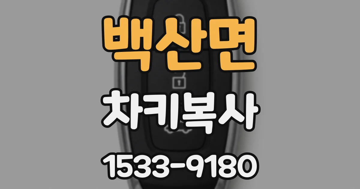 백산면 차키복사