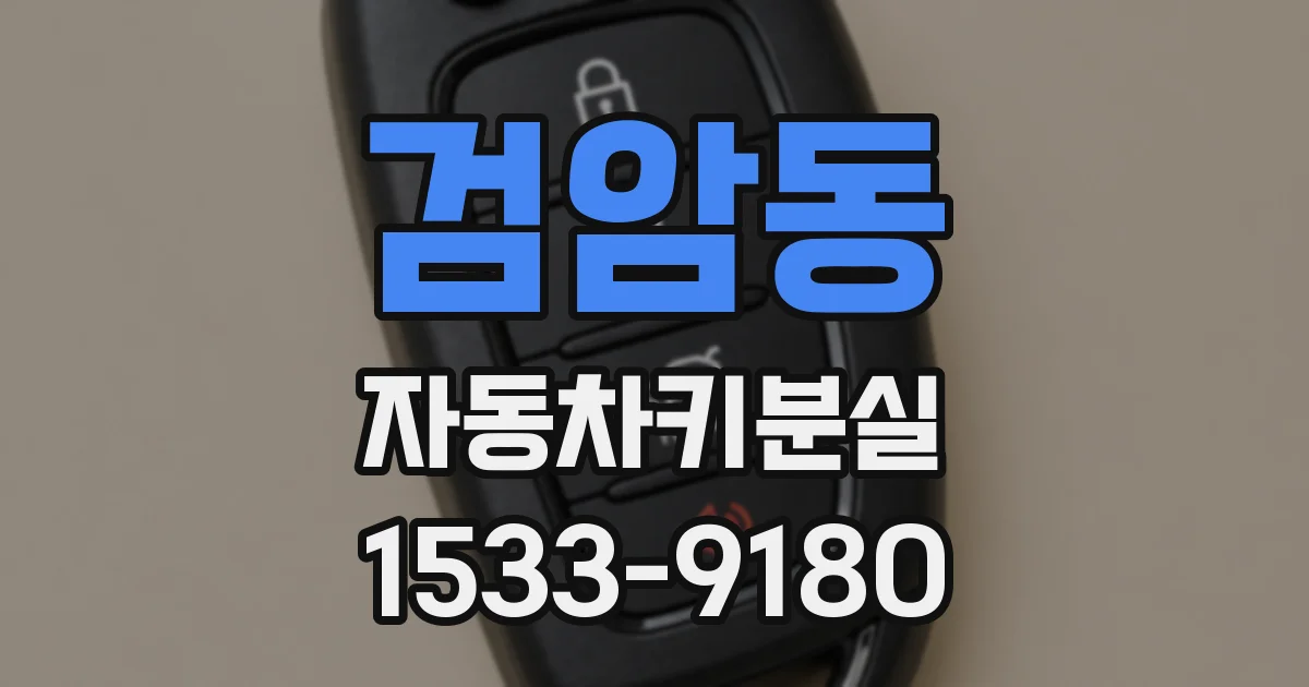검암동 자동차키분실